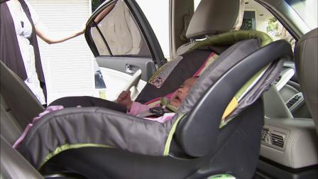 A baby is seen in a car seat in this undated file photo.