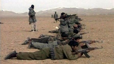 Undated file photo of al Qaeda militant training in Afghanistan.