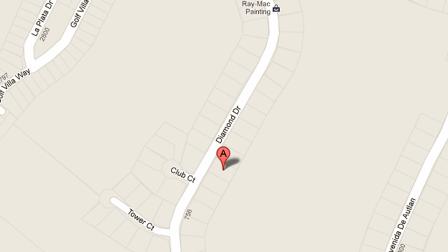 A map shows the 2800 block of Diamond Drive in Camarillo.