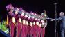 Members of the USC Trojan Marching Band are seen at the memorial for Dr. Jerry Buss on Thursday, Feb. 21, 2013.