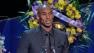 Kobe Bryant is seen speaking at the memorial for Dr. Jerry Buss on Thursday, Feb. 21, 2013.