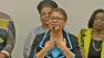 Congresswoman Karen Bass is seen speaking about the sequester cuts on Friday, March 1, 2013.
