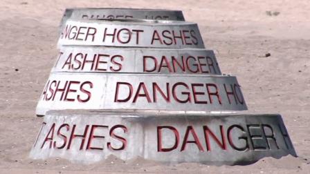 Beach fire pits in Orange County are shown in this undated file photo.