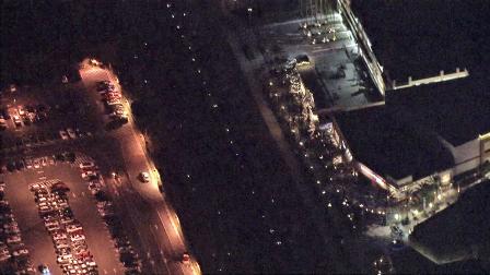 Part of Anaheims Resort District is seen during a power outage Friday, May 10, 2013. Police think copper thieves were to blame.