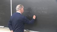 Caltech math professor Gary Lorden is seen calculating the odds of winning the Powerball and Mega Millions.