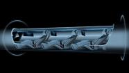 A rendering of Elon Musks Hyperloop.