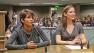 Actresses Halle Berry and Jennifer Garner speak before the California State Assembly in support of a new paparazzi bill Tuesday, Aug. 13, 2013.