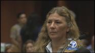 Mary OCallaghan, a 19-year LAPD veteran, is accused of repeatedly striking 35-year-old Alesia Thomas, a handcuffed woman who refused to get into a patrol car. Thomas later died. In this photo, OCallaghan appears in court on Tuesday, Oct. 15, 2013.