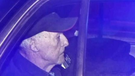 A 91-year-old man is seen after being pulled over by the CHP for driving the wrong way on the 14 Freeway Sunday, Nov. 10, 2013.
