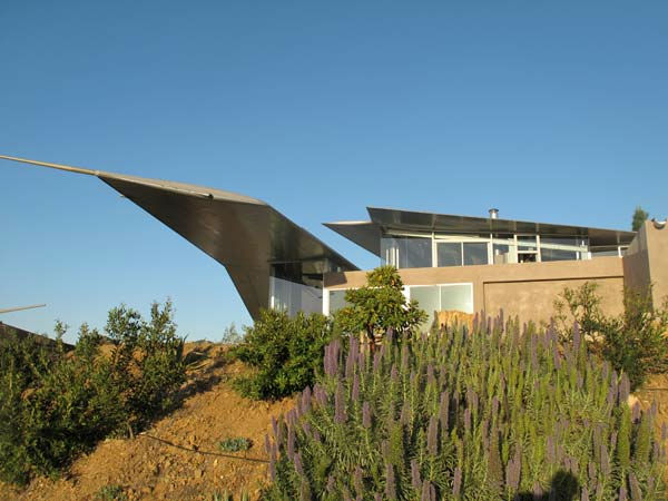 The wings of a deconstructed Boeing 747 airplane...
