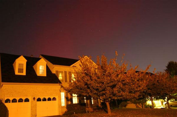 Kaidi took this photo of the aurora borealis...