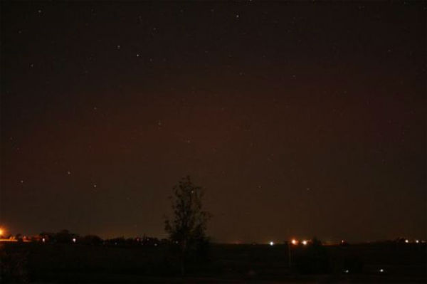 Ricky Steele took this photo of the aurora...
