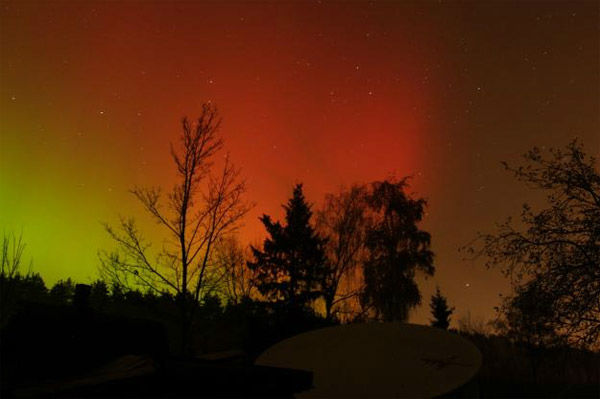 Viljo Allik took this photo of the aurora...