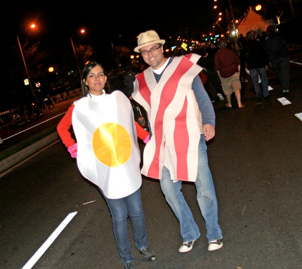 Breakfast theme at the West Hollywood Halloween...