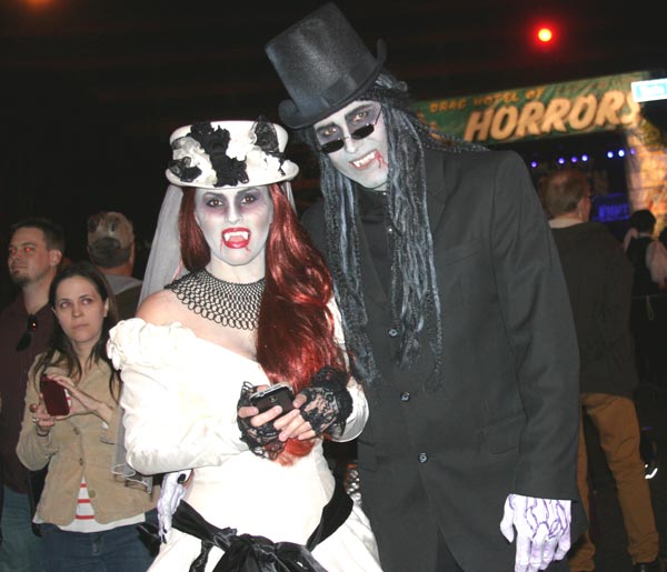 Revelers at the West Hollywood Halloween Costume...