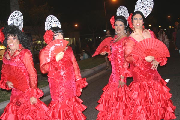 Revelers in flamenco theme at the West Hollywood...