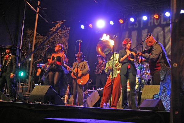 A musical act at the West Hollywood Halloween...