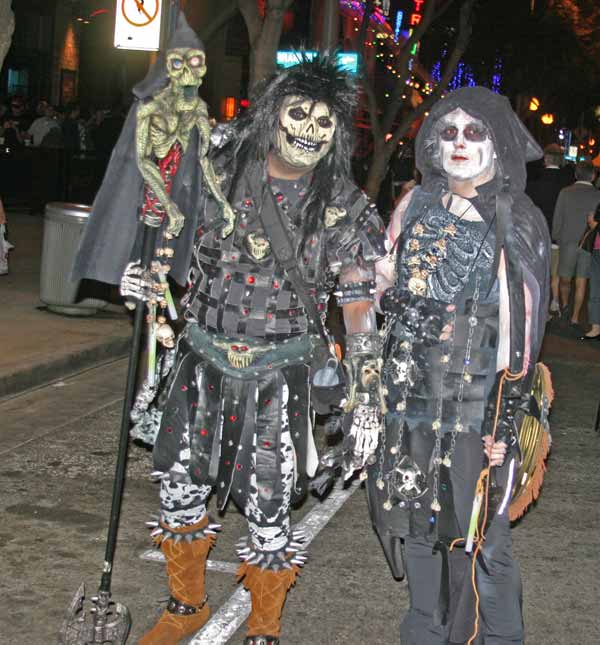 Revelers at the West Hollywood Halloween Costume...