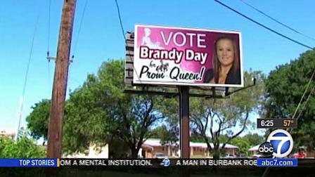 In Killeen, Texas, one mother is sparing no expense to help her daughter become prom queen. She got her a billboard ad.