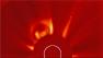 An image captured by NASA on Aug. 20 shows a solar flare erupting from the sun.