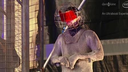 The 39-year-old daredevil will be standing on New Yorks Pier 54 in the middle of a million volts of electric currents for three days and three nights.