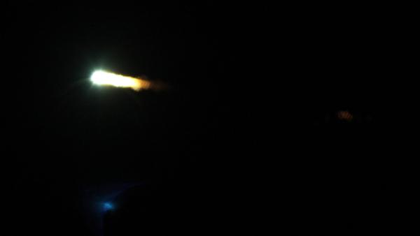 Bob Moreno of Santa Rosa took this photo of a giant fireball that lit up the sky and was seen from Los Angeles to the Bay Area on Wednesday, Oct. 17, 2012.