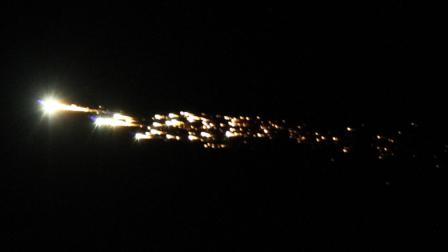 Bob Moreno of Santa Rosa took this photo of a giant fireball that lit up the sky and was seen from Los Angeles to the Bay Area on Wednesday, Oct. 17, 2012.