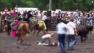 A 19-year-old Marine rescued a woman from a bull attack in Florida, and the frightening incident was caught on video.