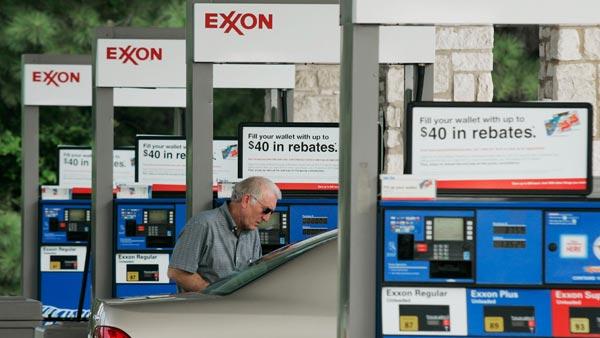 An Exxon station is shown in Keller, Texas, in this July 25, 2007 file photo.