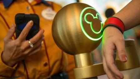 A Disney MagicBand is shown in this file photo.