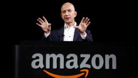 Jeff Bezos, CEO and founder of Amazon, at the introduction of the new Amazon Kindle Fire HD and Kindle Paperwhite personal devices, in Santa Monica, Calif., Thursday, Sept. 6, 2012.