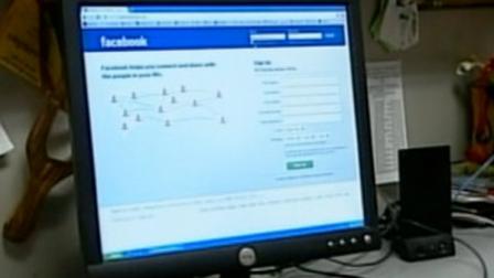 A computer screen shows the Facebook login page in this undated file photo.