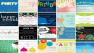 This undated image provided by Evite shows a selection of the websites paper invitations.