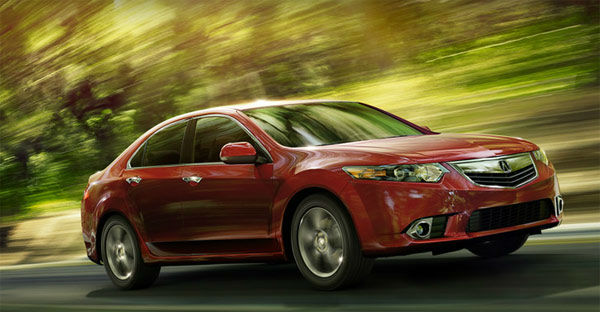 The 2012 Acura TSX won in the Upscale Small Car...