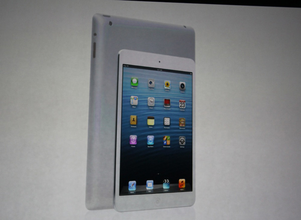 The iPad Mini is unveiled at the Apple event on...