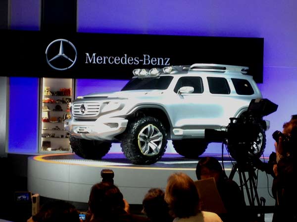 A Mercedes-Benz SUV on display at the 2012 Los...