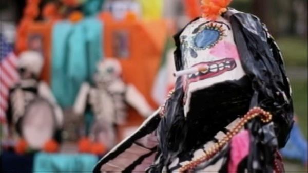 A popular place to participate in Day of the Dead festivities is the Hollywood Forever cemetery.