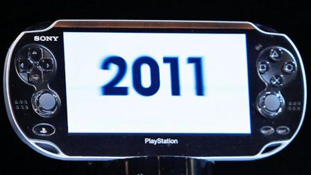The new PlayStation Portable NGP is displayed at PlayStation Meeting 2011 in Tokyo Thursday, Jan. 27, 2011.