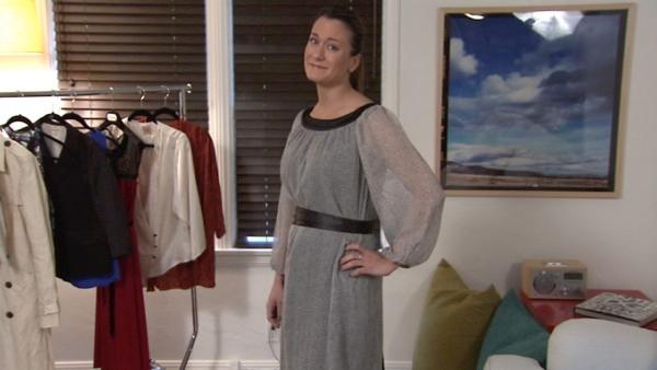 Don't hide behind poofy, billowy dresses, because excess material makes you look bigger. 
'Ladies, if you have curves, you need to show them,' Espinosa said.