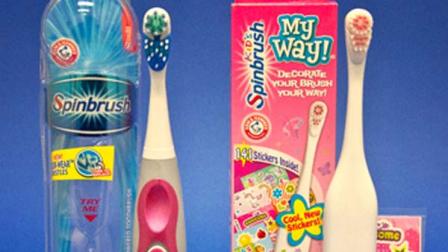Two models of the Spinbrush are shown here.