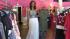 One floor-length Grecian goddess gown with...