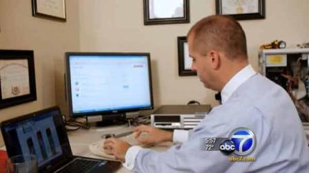 A man uses a computer in this undated file photo.