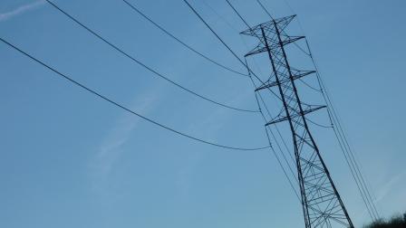 Power lines are shown in this undated file photo.