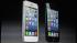 White and black iPhone 5 phones are shown in...