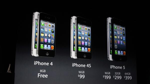The iPhone 5 will cost $199 for 16GB, $299 for 32GB and $399 for 64GB witha two-year contract. The new phone will be available for pre-order Sept. 14 and will ship on Sept. 21.