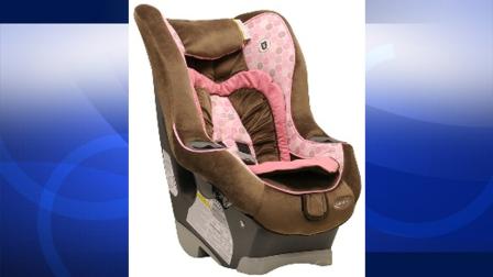 Gracos MyRide65 (manufactured in June 2009) car seat is shown in this photo from the National Highway Traffic Safety Administration website.