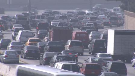 Cars are shown in this undated file photo of Southern California.