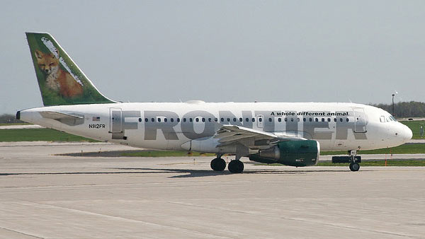 Frontier Airlines ranked No. 9 in an airline...