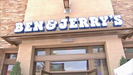 A Ben & Jerrys storefront is seen.