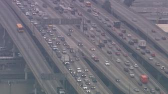 A Southern California freeway is shown in this undated file photo.